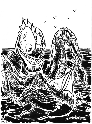 Kraken - Encre de chine