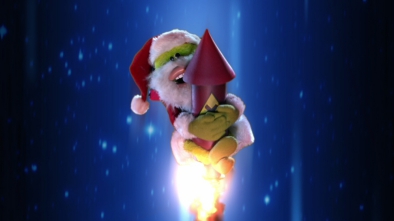 Le Père Noël en mauvaise posture