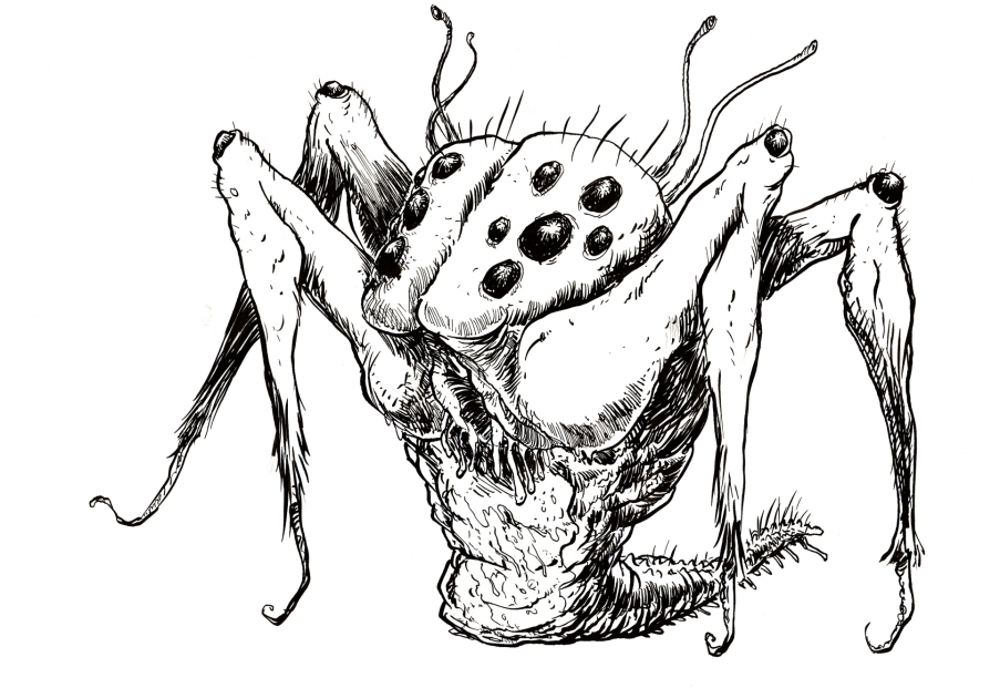 Monstre - Encre de Chine